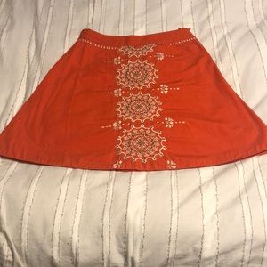 Embroidered Anthro Skirt